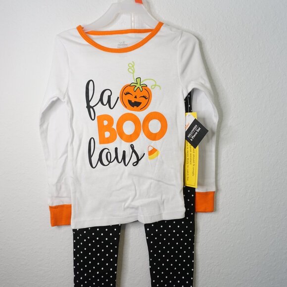 Halloween: "Fa Boo Louse" Girls Pajamas Set - Picture 2 of 5